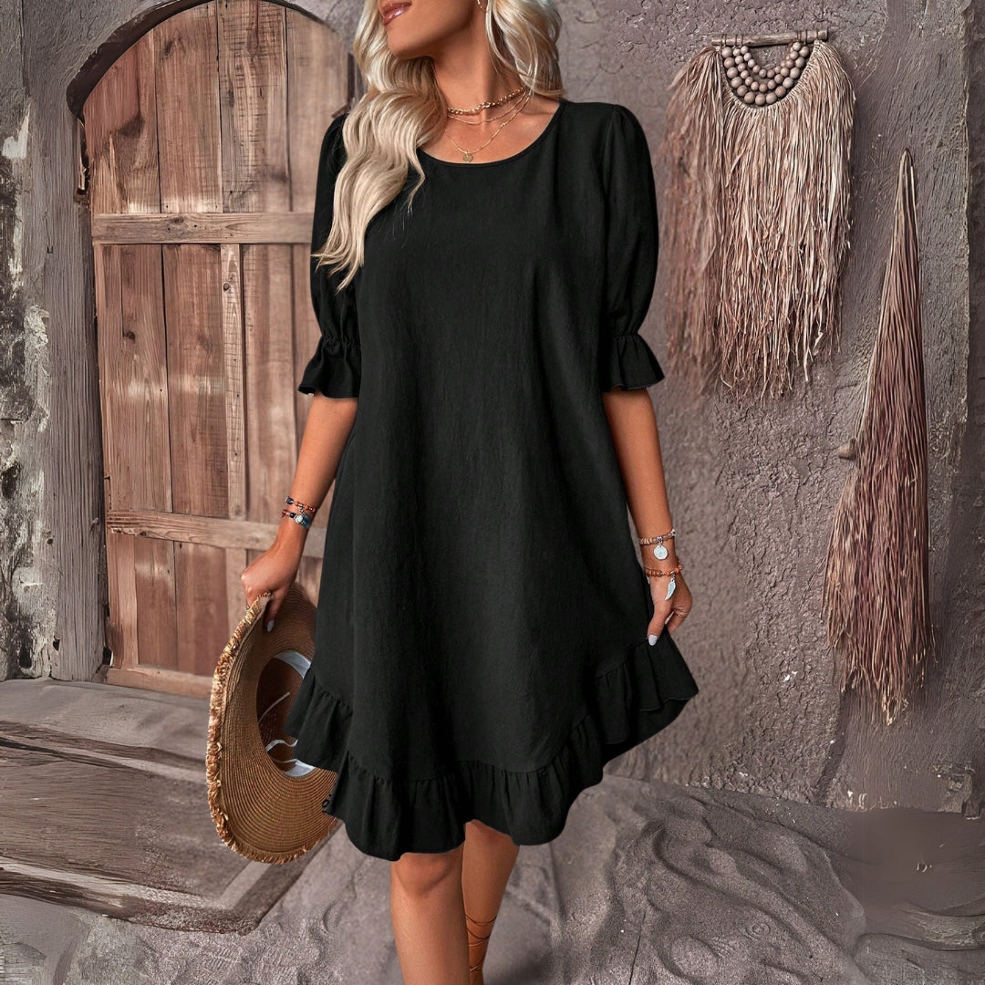 LEILA – ELEGANTES MIDI-KLEID