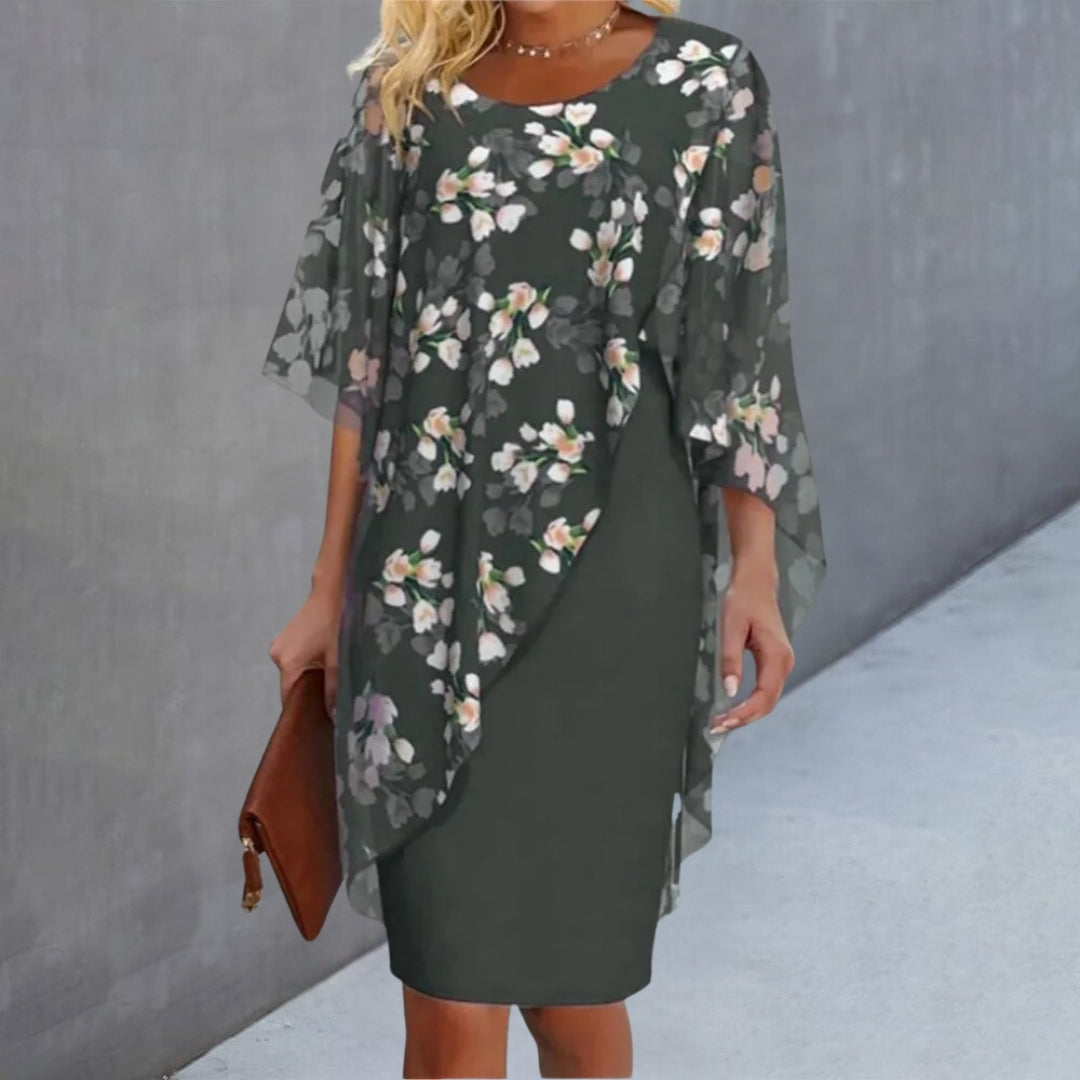 KIMMIE – ELEGANTES FLORALPRINT-KLEID