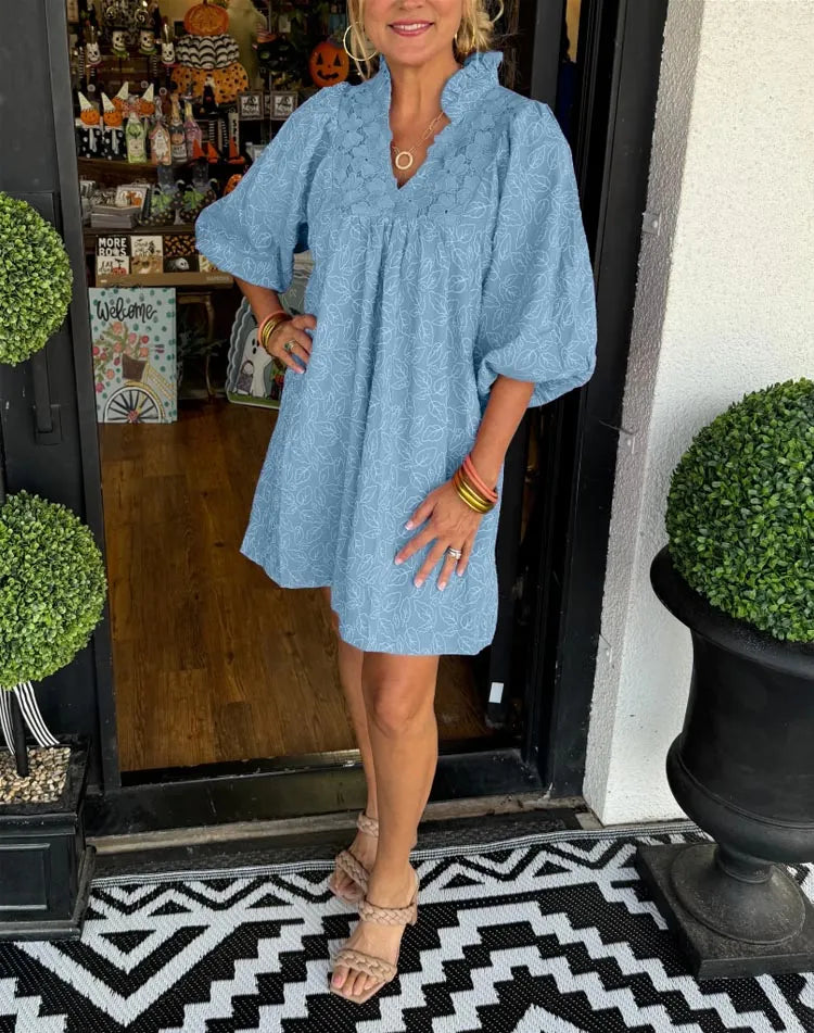 MELANIE – SOMMERKLEID MIT PUFFÄRMELN