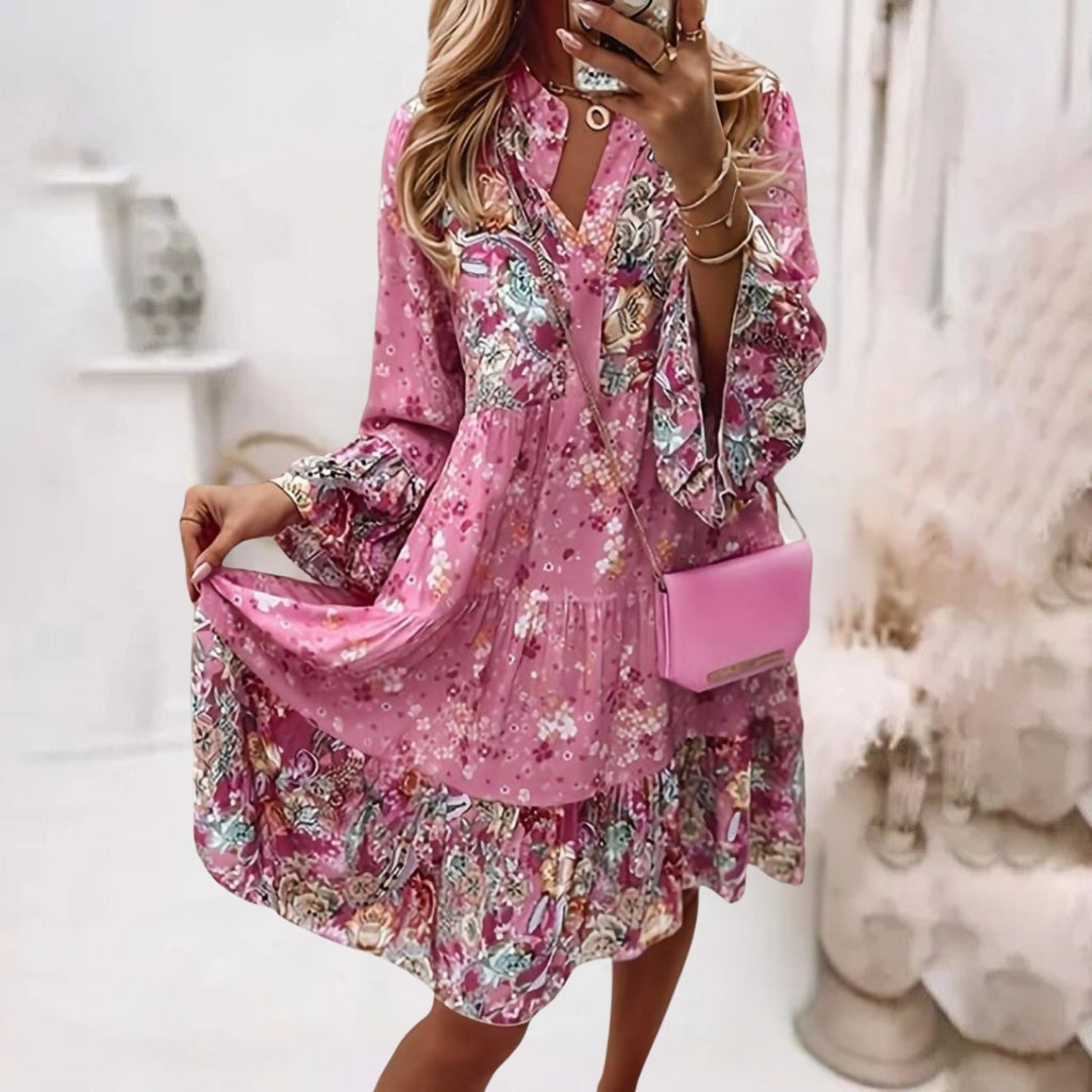 BONNA - FLORAL BOHO KLEID