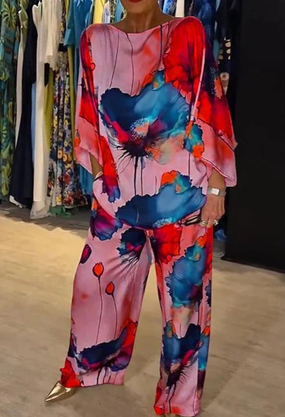 JANELLE – FARBIGES ZWEITEILIGES SET