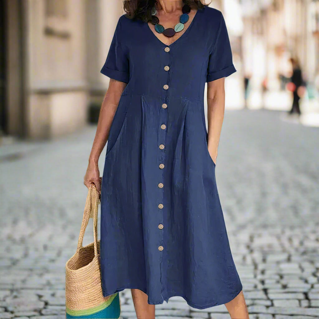 CAROLINE – ELEGANTES KLEID MIT BAUCHKASCHIERUNG