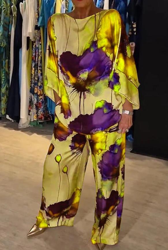 JANELLE – FARBIGES ZWEITEILIGES SET