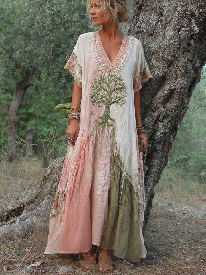 ELISABETH - BOHO-MAXIKLEID