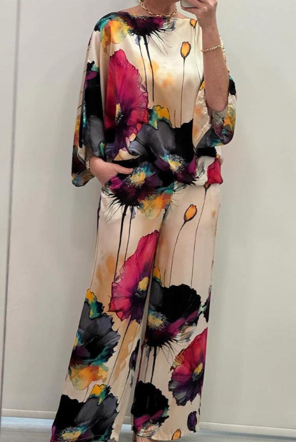 JANELLE – FARBIGES ZWEITEILIGES SET