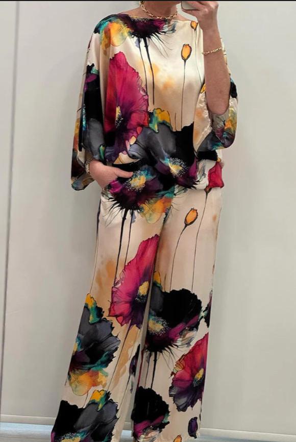 JANELLE – FARBIGES ZWEITEILIGES SET