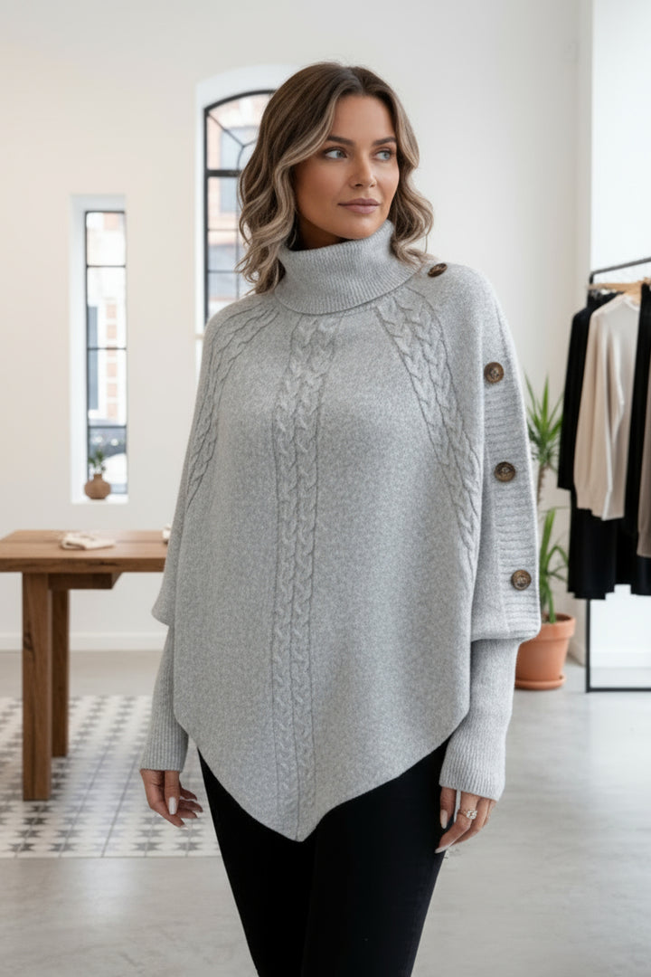 CALISTA – STILVOLLER STRICKPONCHO