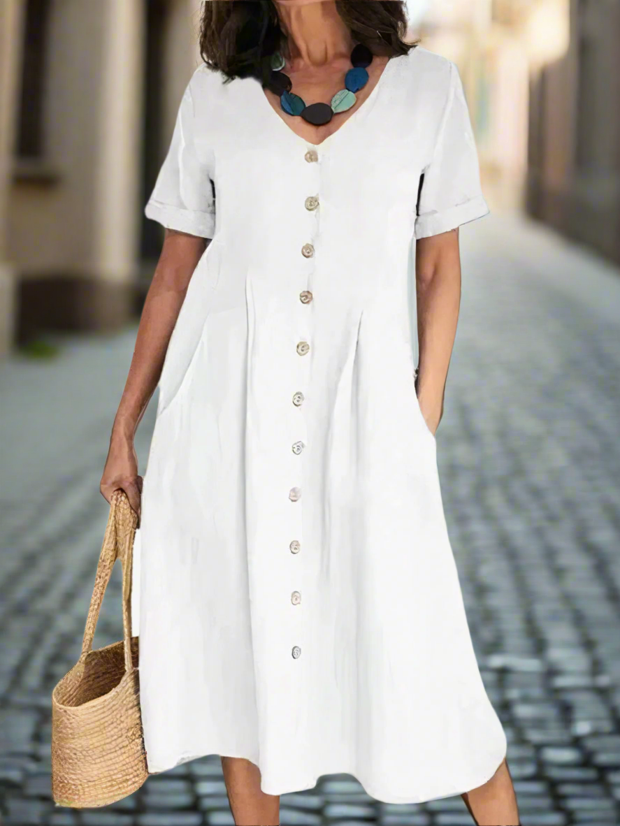 CAROLINE – ELEGANTES KLEID MIT BAUCHKASCHIERUNG