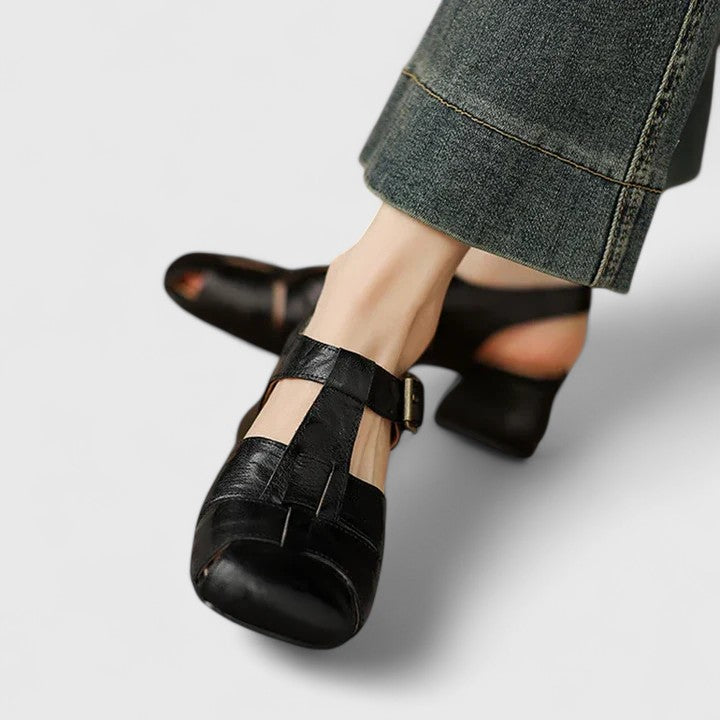 GEORGIA - ELEGANTE LEDER SANDALEN