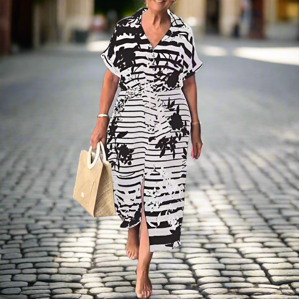 CLARA – STREIFENKLEID