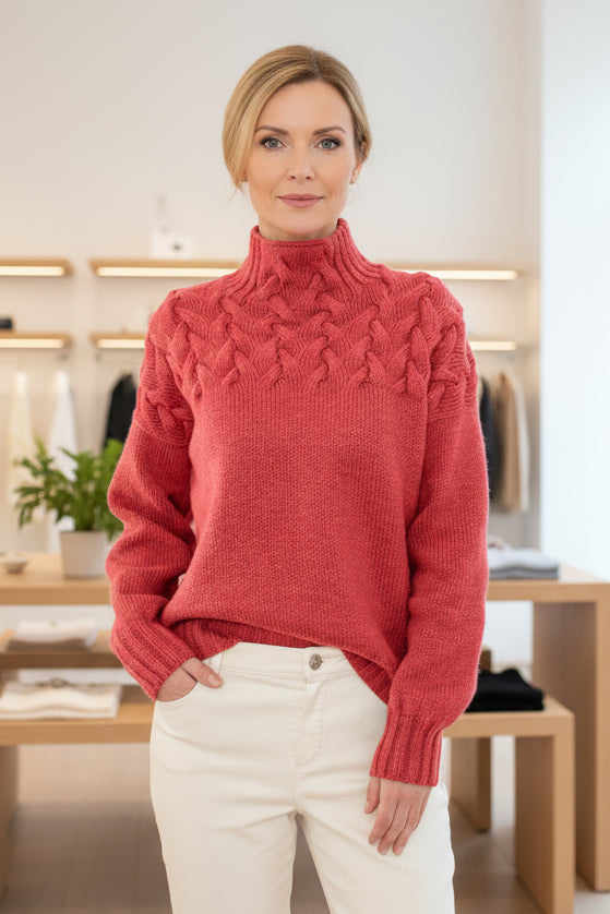 GEORGIA – STRICKPULLOVER MIT ROLLKRAGEN