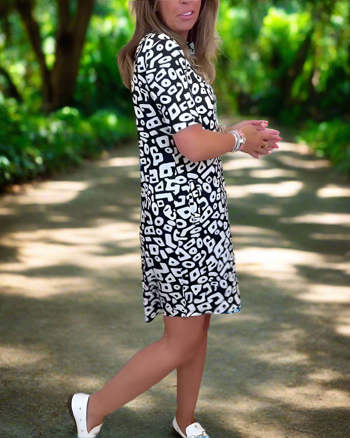 MELANY – V-AUSSCHNITT FREIZEITKLEID