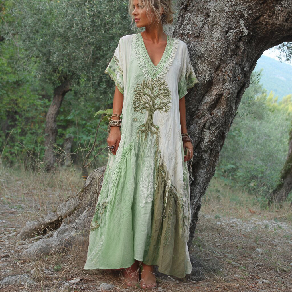 ELISABETH - BOHO-MAXIKLEID