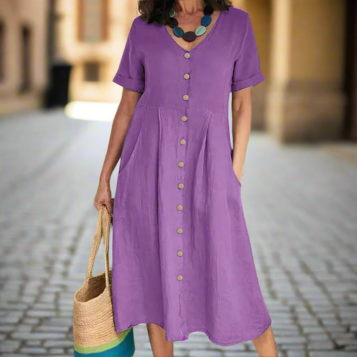 CAROLINE – ELEGANTES KLEID MIT BAUCHKASCHIERUNG