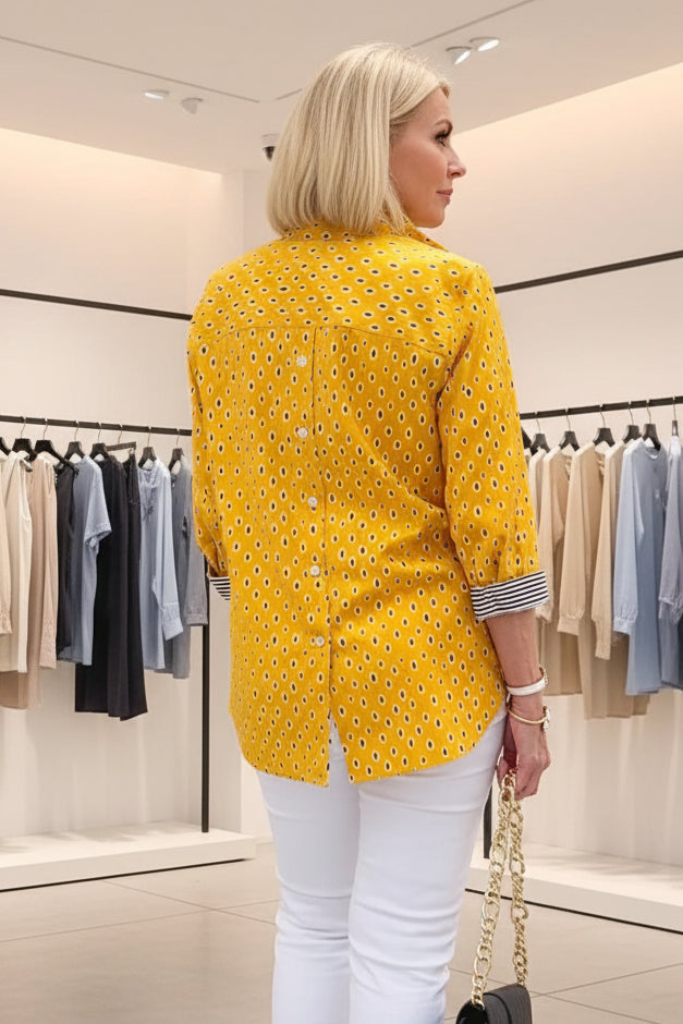 SABRINE – ELEGANTES TOP MIT 3/4-ÄRMELN