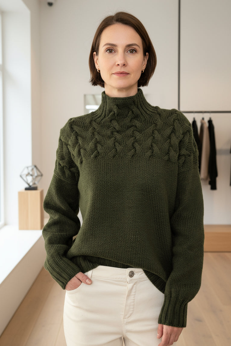 GEORGIA – STRICKPULLOVER MIT ROLLKRAGEN