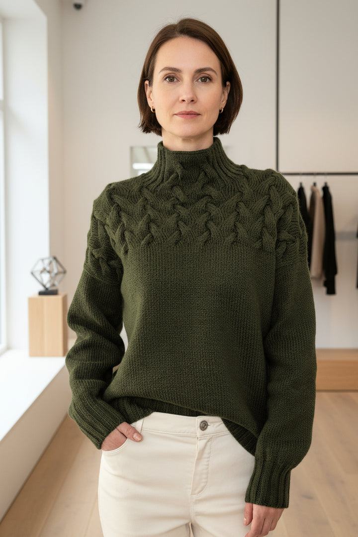 GEORGIA – STRICKPULLOVER MIT ROLLKRAGEN