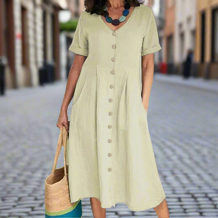 CAROLINE – ELEGANTES KLEID MIT BAUCHKASCHIERUNG