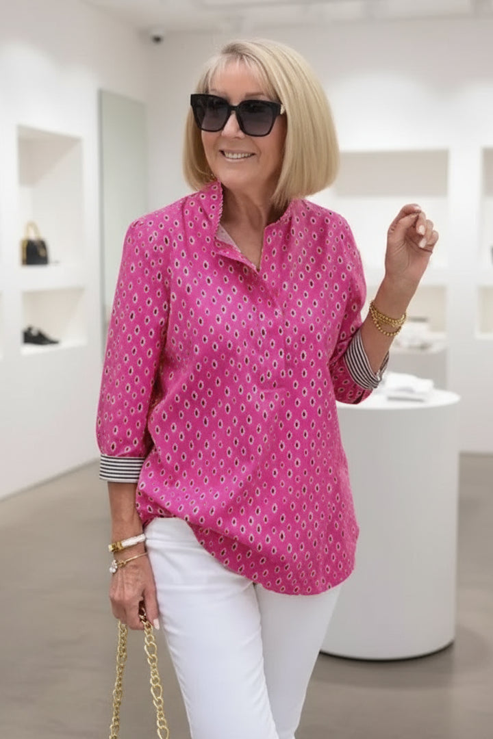 SABRINE – ELEGANTES TOP MIT 3/4-ÄRMELN