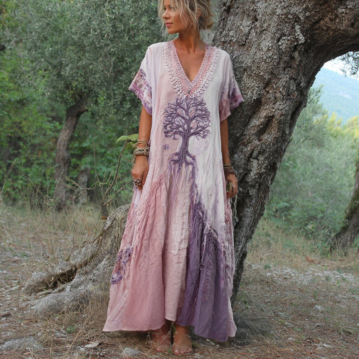 ELISABETH - BOHO-MAXIKLEID