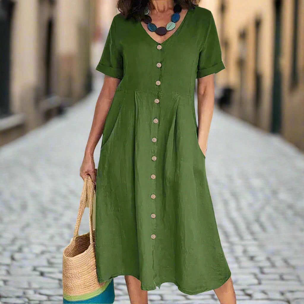 CAROLINE – ELEGANTES KLEID MIT BAUCHKASCHIERUNG