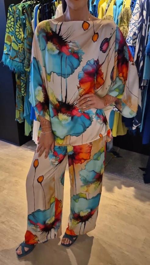 JANELLE – FARBIGES ZWEITEILIGES SET