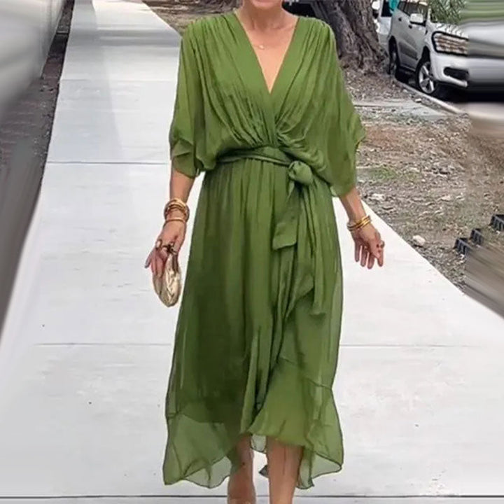 ALINTA – MIDIKLEID MIT V-AUSSCHNITT