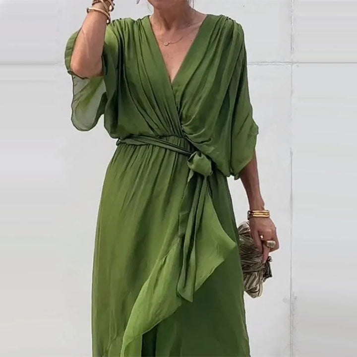 ALINTA – MIDIKLEID MIT V-AUSSCHNITT