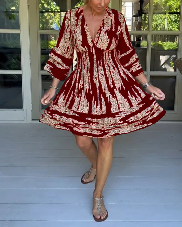 GREN - KLEID MIT 3/4-ÄRMELN