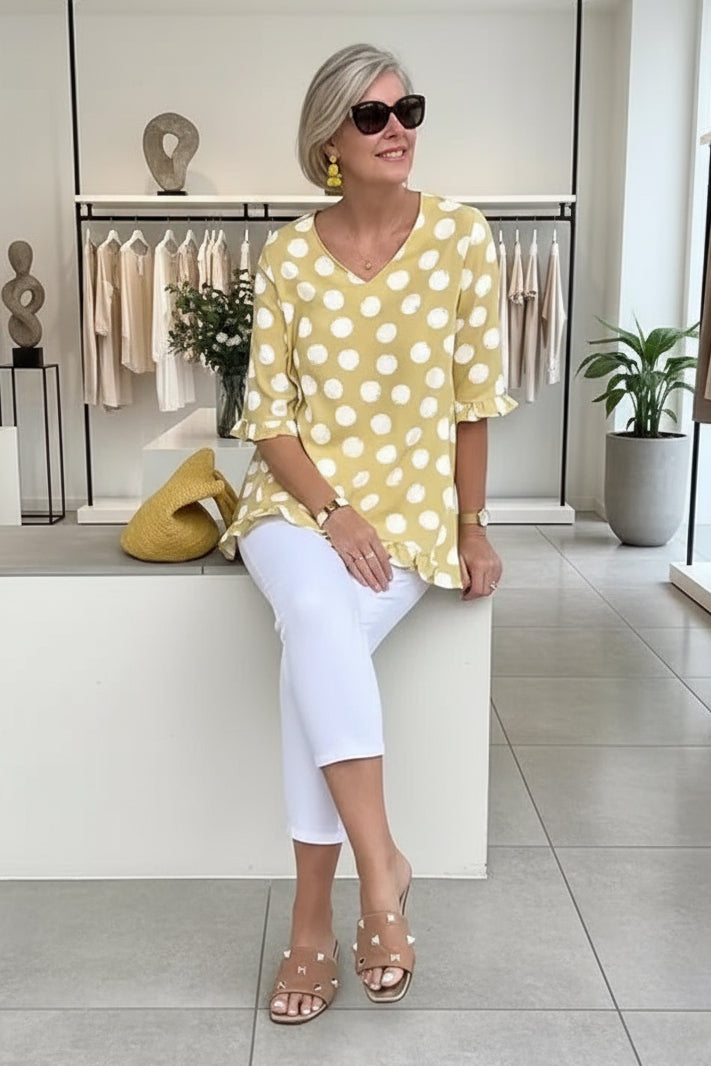 MARINA – BEDRUCKTES VINTAGE-OBERTEIL