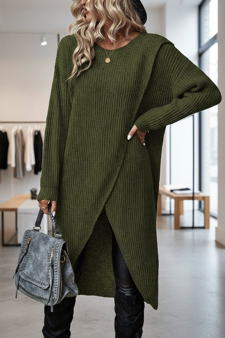 HILDE – ASYMMETRISCHES STRICKKLEID