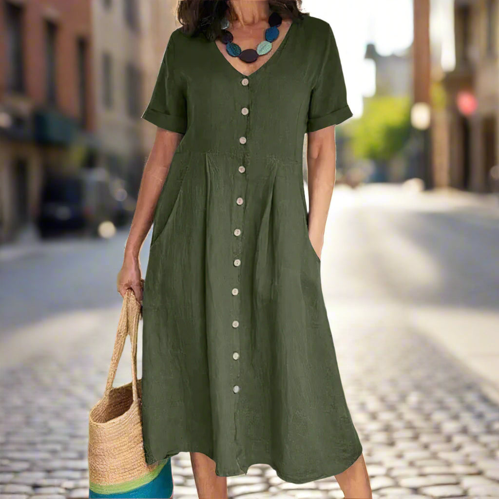 CAROLINE – ELEGANTES KLEID MIT BAUCHKASCHIERUNG