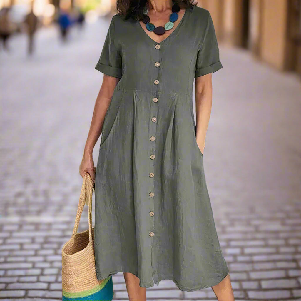 CAROLINE – ELEGANTES KLEID MIT BAUCHKASCHIERUNG