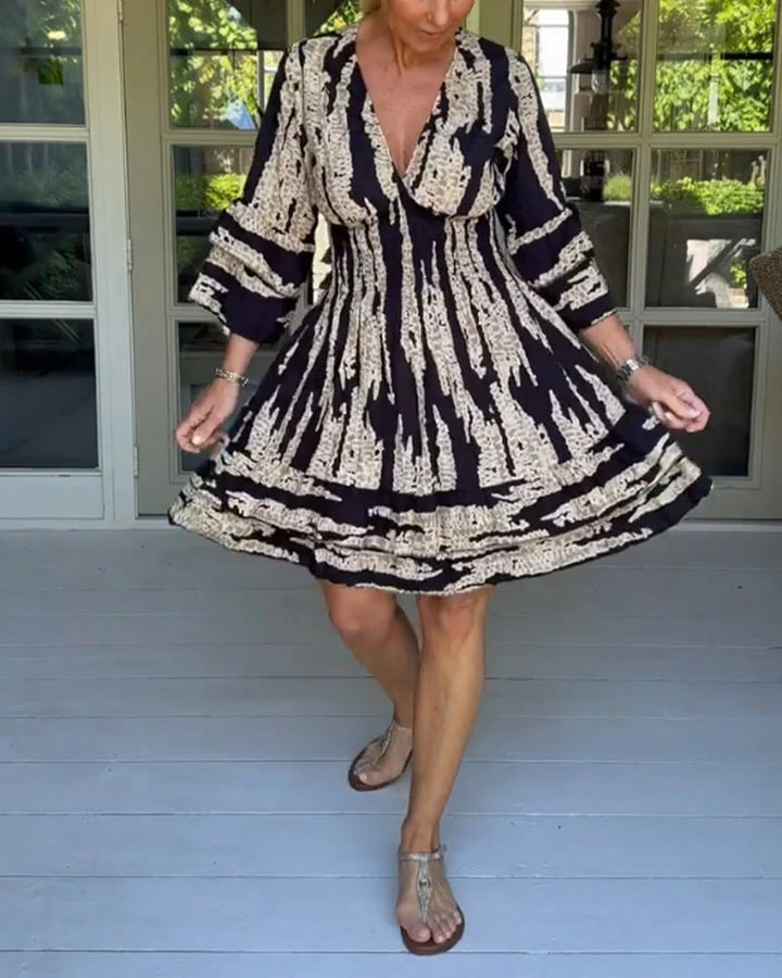 GREN - KLEID MIT 3/4-ÄRMELN