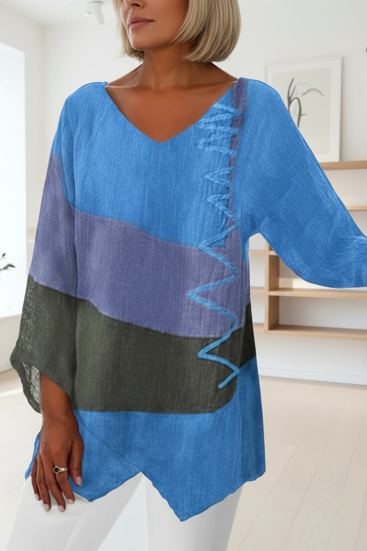 LUISA – BLUSE MIT LANGEN ÄRMELN