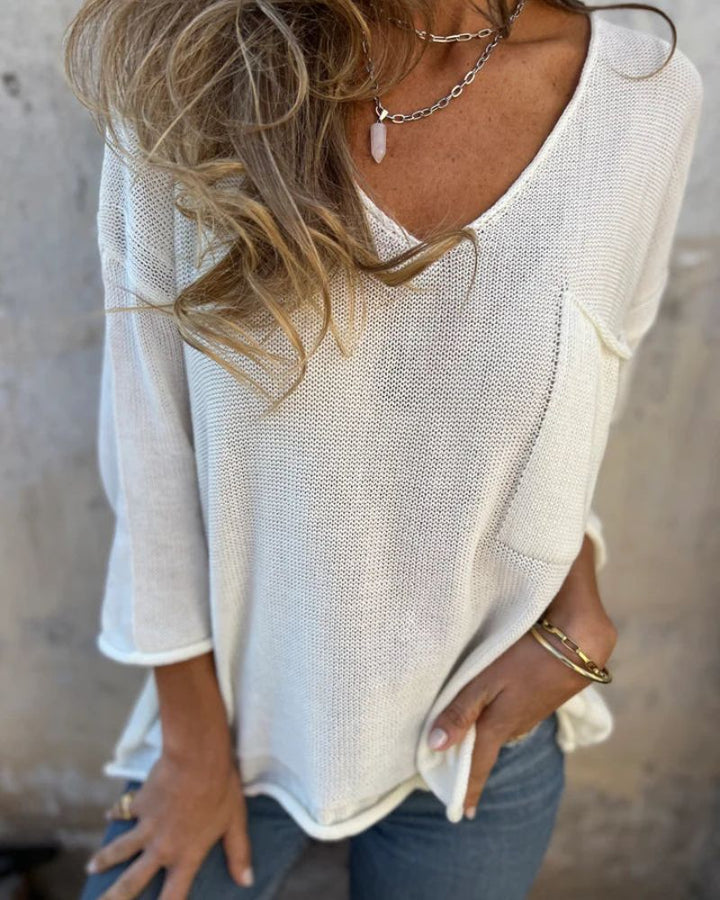 EVVE – ATMUNGSAKTIVES V-AUSSCHNITT-OBERTEIL