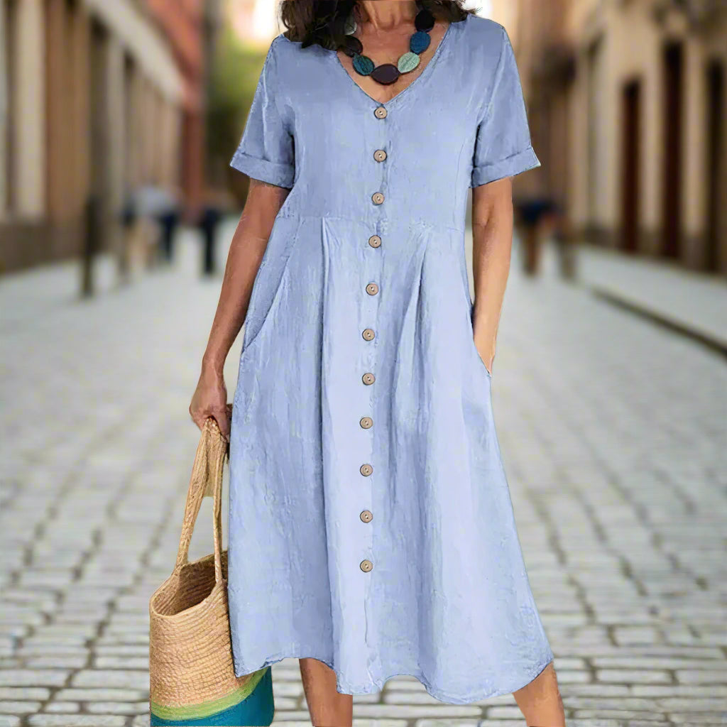 CAROLINE – ELEGANTES KLEID MIT BAUCHKASCHIERUNG