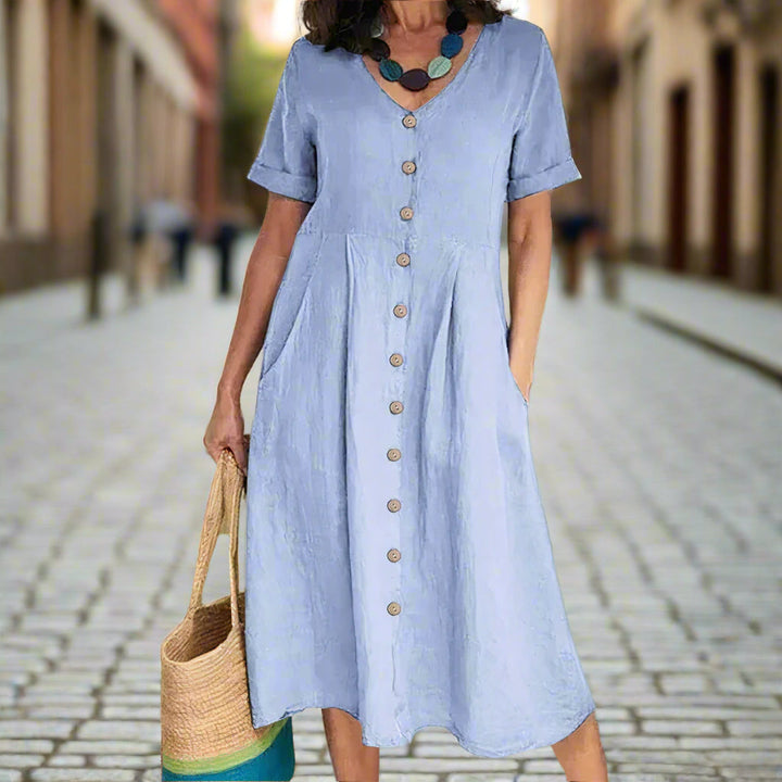 CAROLINE – ELEGANTES KLEID MIT BAUCHKASCHIERUNG