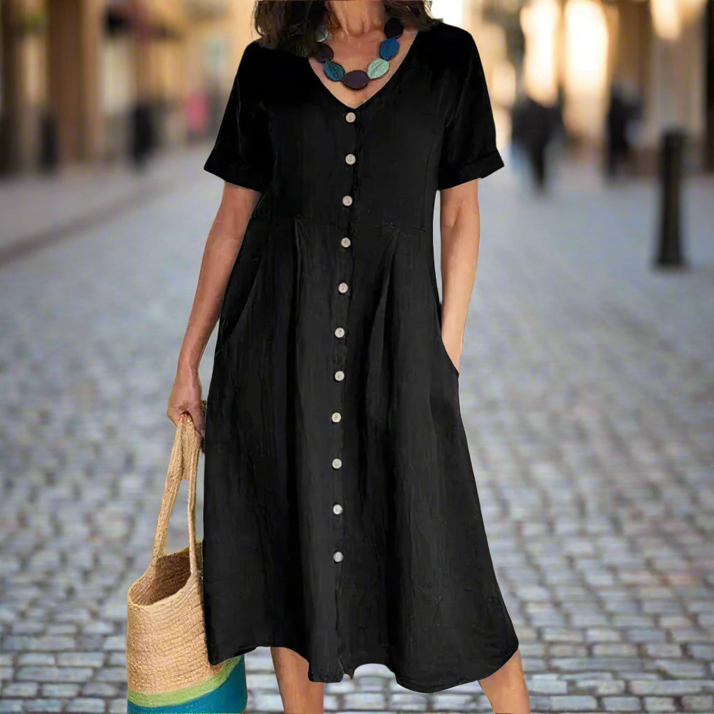 CAROLINE – ELEGANTES KLEID MIT BAUCHKASCHIERUNG