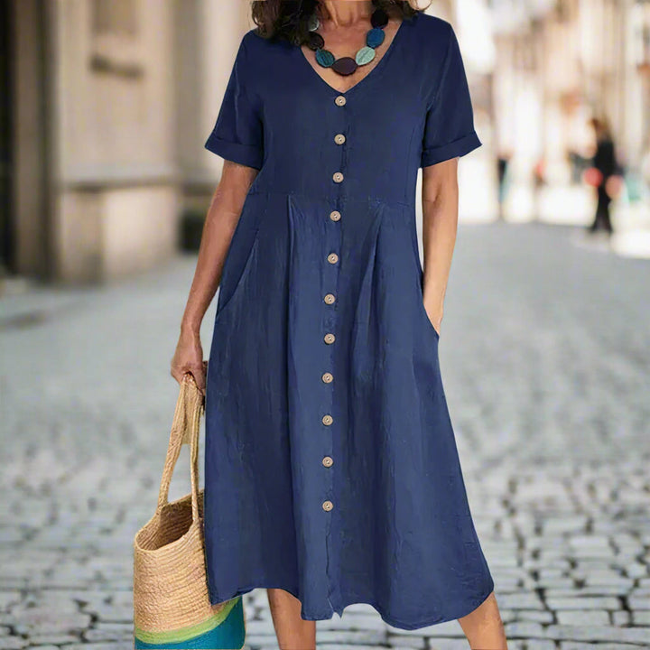 CAROLINE – ELEGANTES KLEID MIT BAUCHKASCHIERUNG