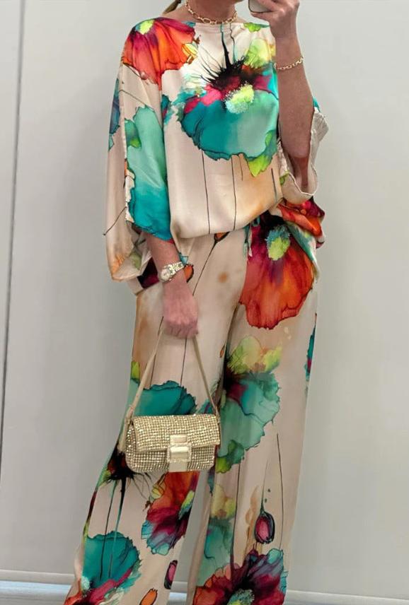 JANELLE – FARBIGES ZWEITEILIGES SET