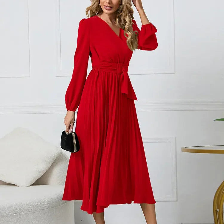 LAVINIA – STILVOLLES PLISSEEKLEID