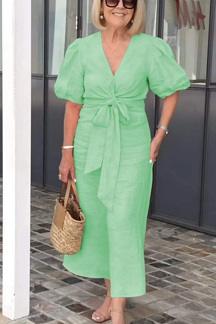 SELENA – KLEID MIT V-AUSSCHNITT