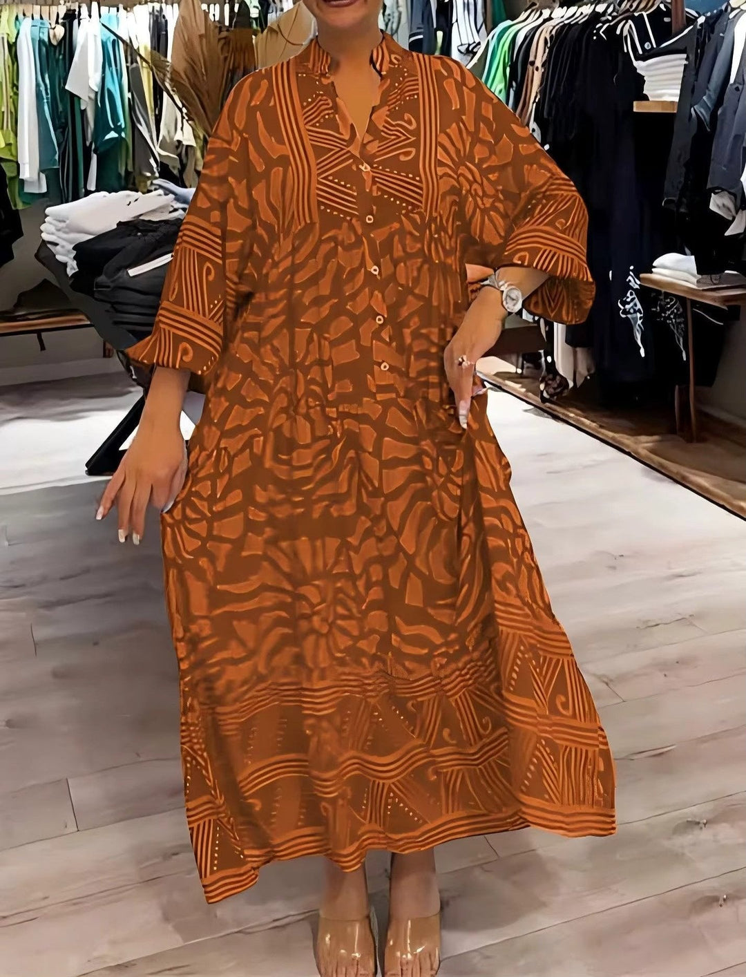 SANDRA – LOOSE KLEID MIT PRINT