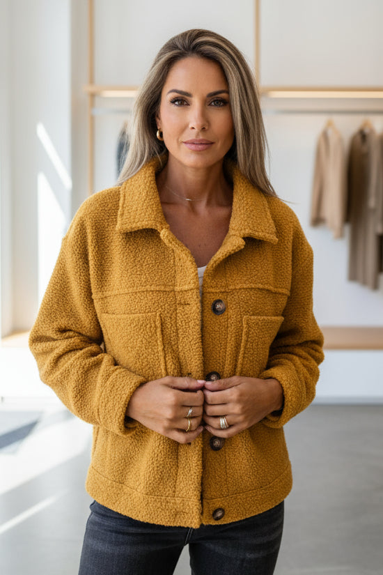 ELIANE – TEDDYJACKE MIT KNÖPFEN