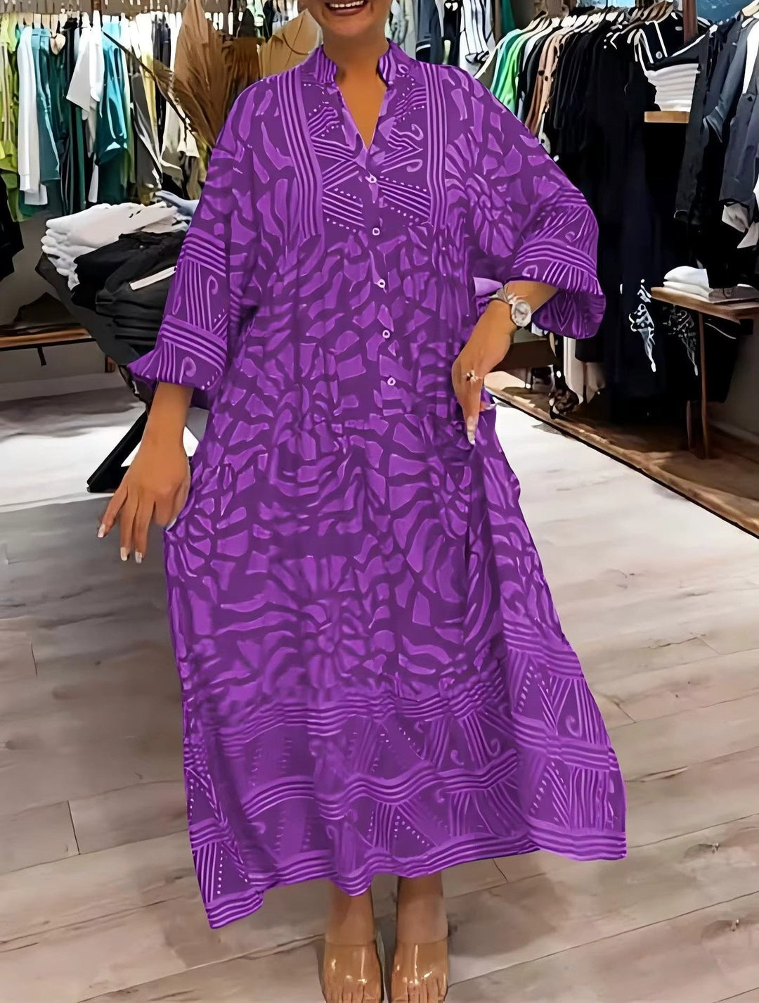 SANDRA – LOOSE KLEID MIT PRINT