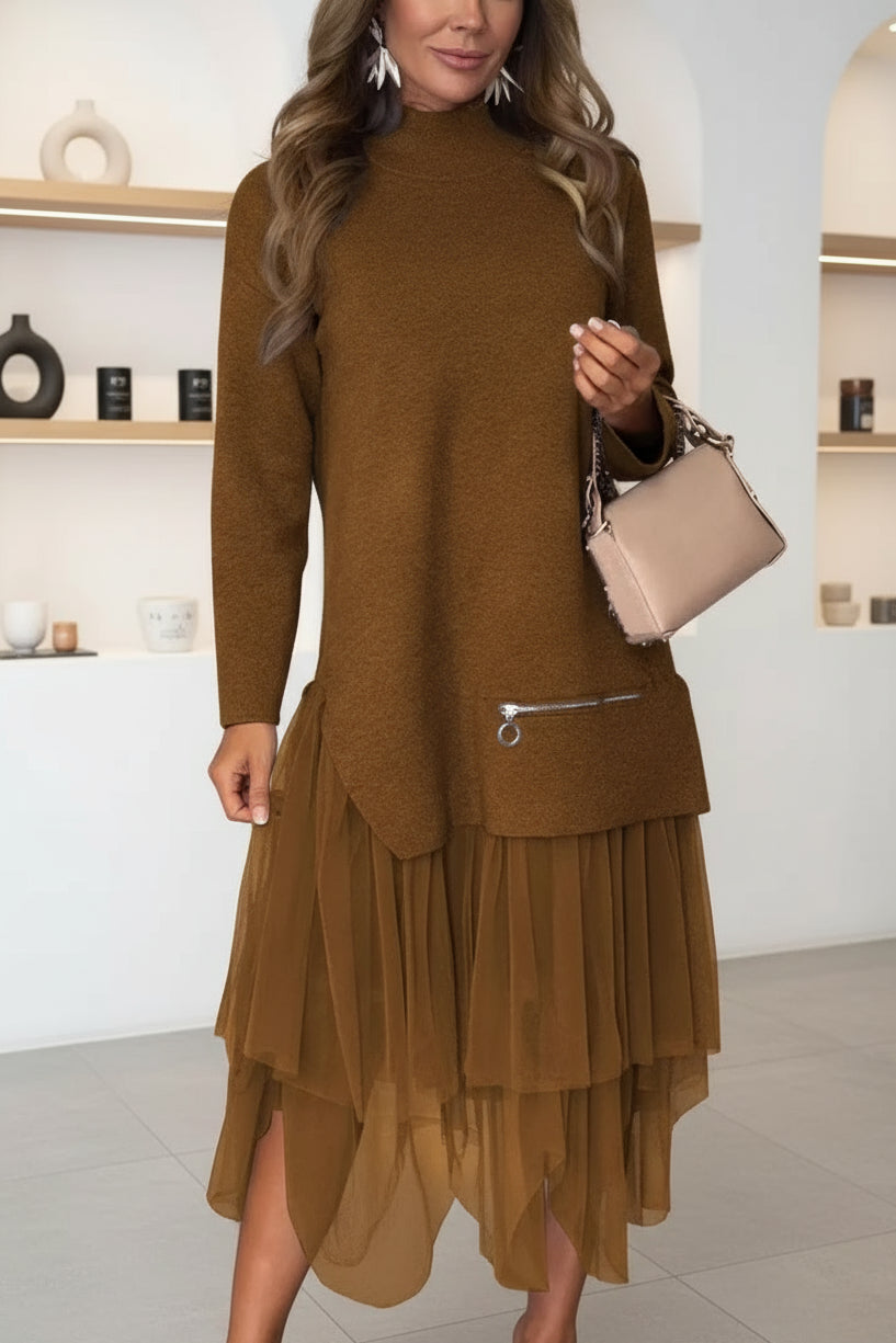 ADÉLIA – KLEID MIT ZIPPER-DETAIL