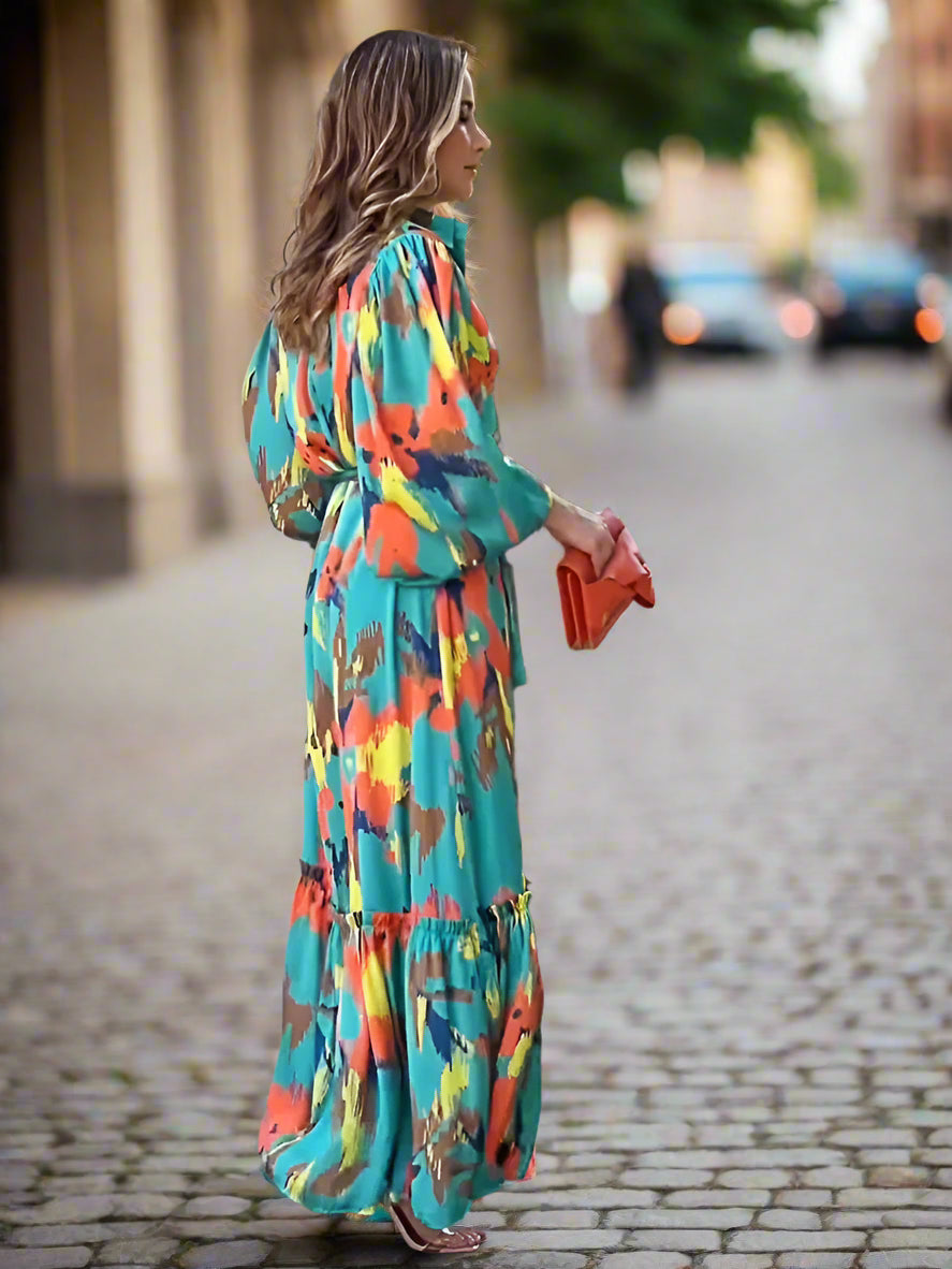 CAMILLE – FLORAL MAXIKLEID