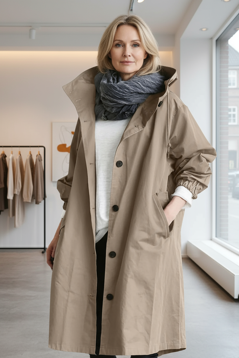 DIA – WASSERABWEISENDER TRENCHCOAT