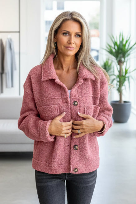 ELIANE – TEDDYJACKE MIT KNÖPFEN